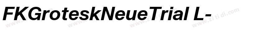 FKGroteskNeueTrial L字体转换